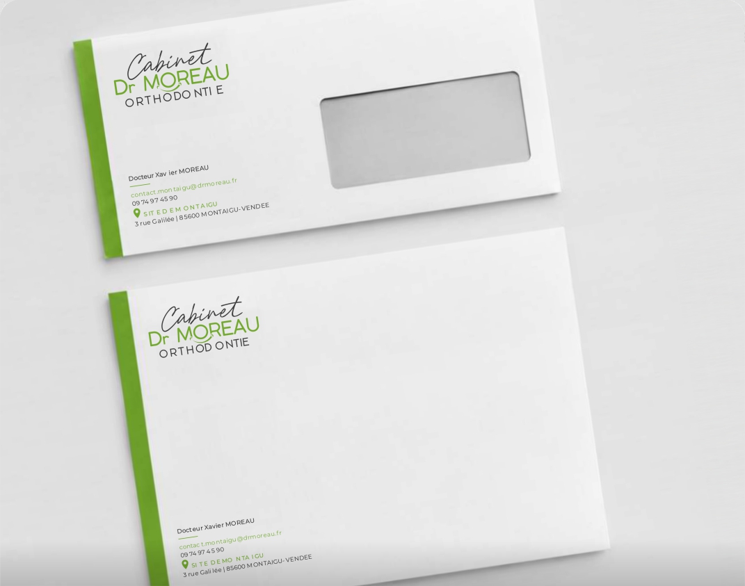 Enveloppe personnalisée réalisé par 192 Pub – vue 1